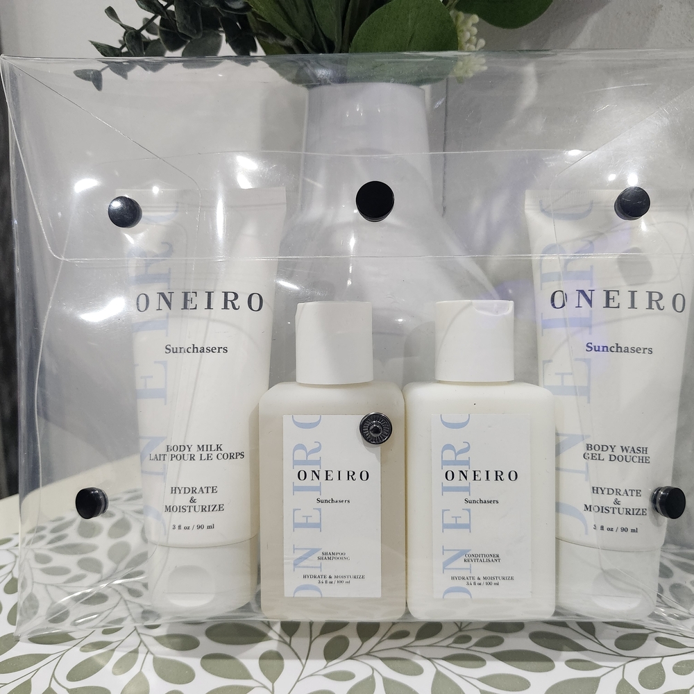 Oneiro Sunchasers Skincare Set And Pouch